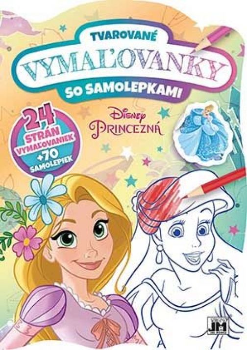 Tvarované vymaľovanky/ Princezné 2 - Disney