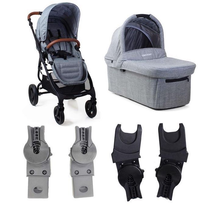 VALCO BABY - Kočík kombinovaný Trend 4 Ultra Grey Marle vrátane adaptérov k autosedačke