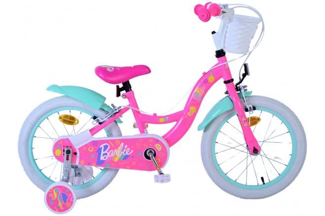 VOLARE - Barbie Detský bicykel - Dievčenský - 16 palcový - Ružový - Dve ručné brzdy