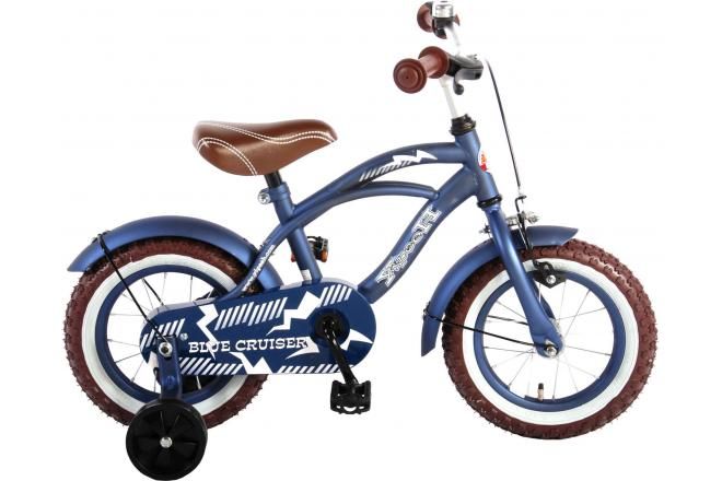 VOLARE - Detský bicykel Blue Cruiser – chlapčenský – 12 palcový – modrý – zmontovaný na 95 %