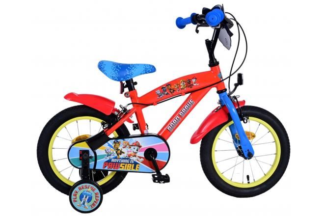 VOLARE - Detský bicykel Paw Patrol - chlapčenský - 14 palcov - modrý