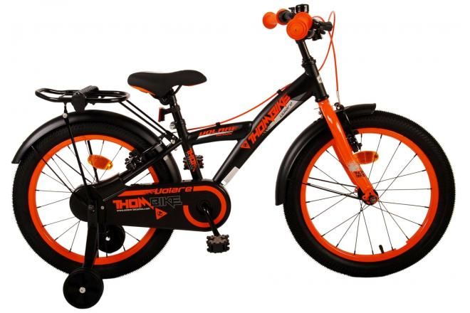 VOLARE - Detský bicykel Volare Thombike - chlapčenský - 18" - Black Orange - dve ručné brzdy