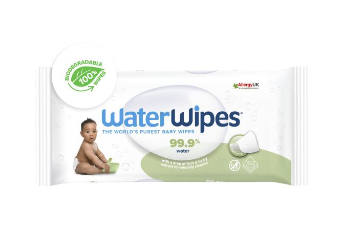 WATERWIPES - 100% BIO odbúrateľné textúrované obrúsky Soapberry 60 ks