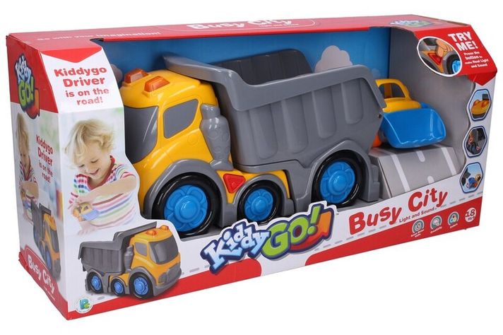 WIKY - Kiddy Auto sklápacie s efektmi a s buldozérom