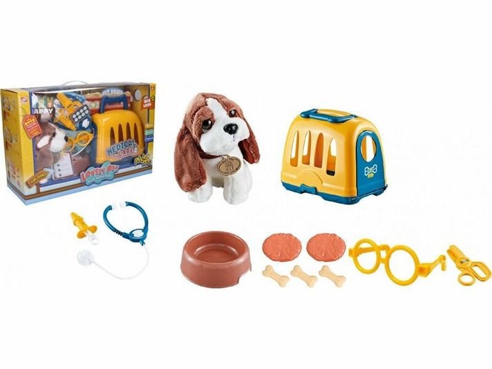 WIKY - Pes veterinárny set s prepravkou 18 cm