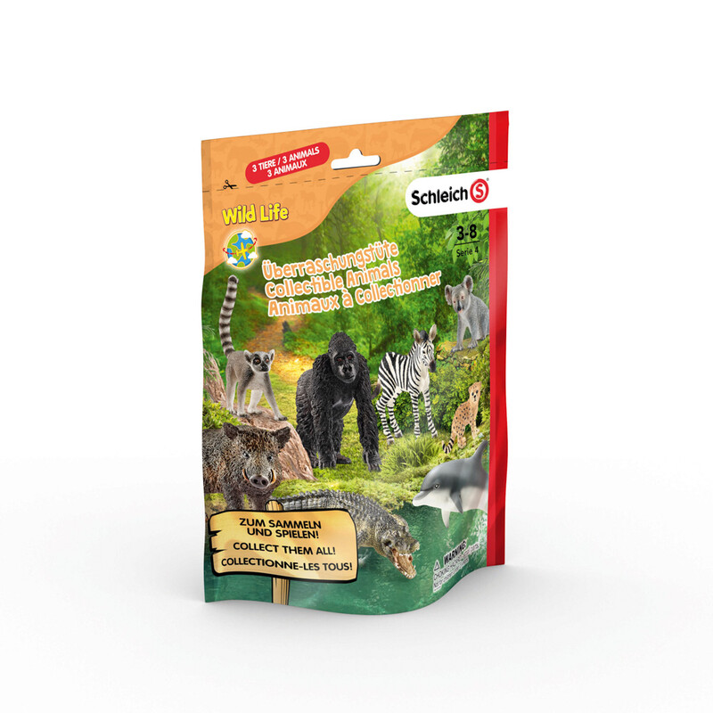 SCHLEICH - Vrecko s prekvapením - africké zvieratká L, séria 4