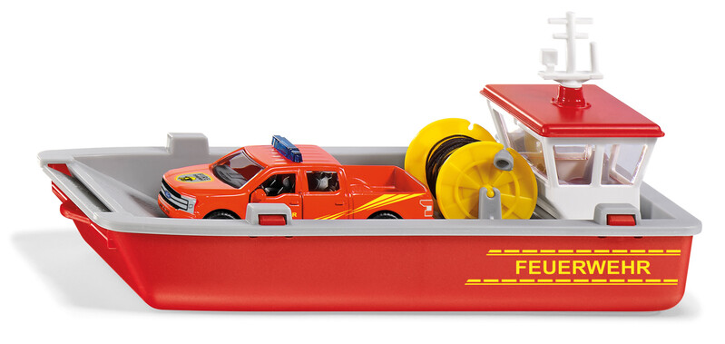 SIKU - Super - čln prevážajúci hasičské auto 1:50