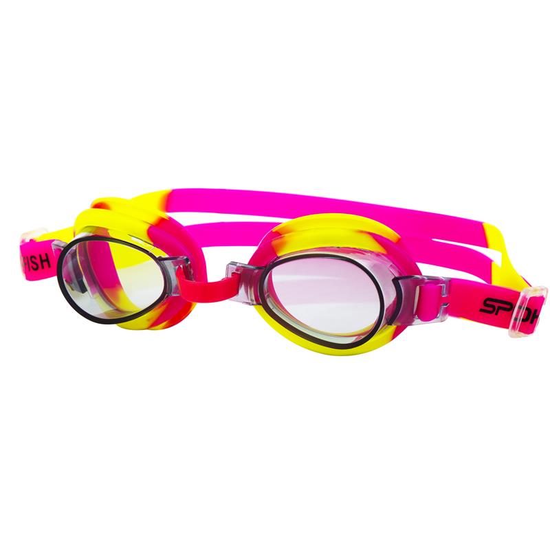 SPOKEY - JELLYFISH-Detské plavecké okuliare  ružovo-žlté