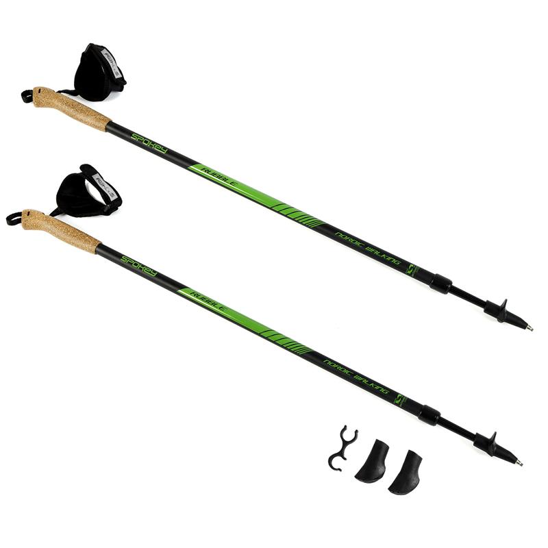 SPOKEY - RUBBLE Palice Nordic Walking 2-dielne, systém anti-shock