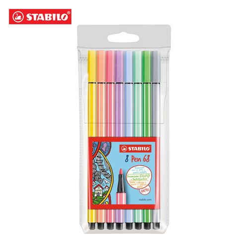 STABILO - Fixy Pen 68 PASTEL, sada 8ks