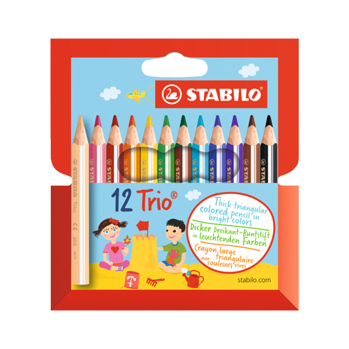 STABILO - Pastelky trojhranné STABILO Trio 12 ks mini