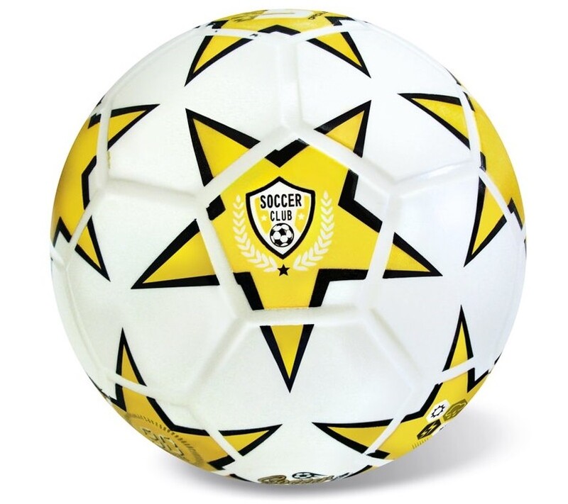STAR TOYS - Futbalová lopta Soccer Club žltá veľkosť 5