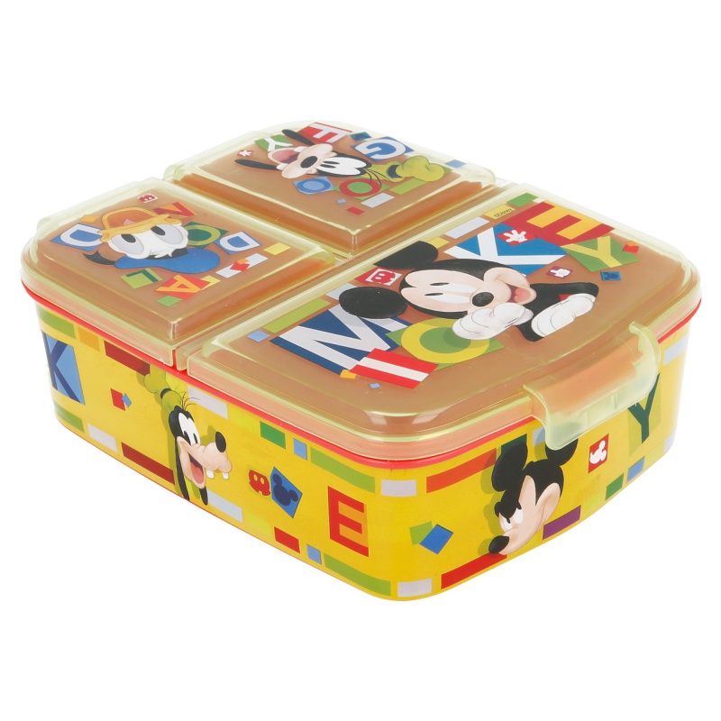 Obrázok STOR -  STOR Delený plastový box na desiatu MICKEY MOUSE, 44220