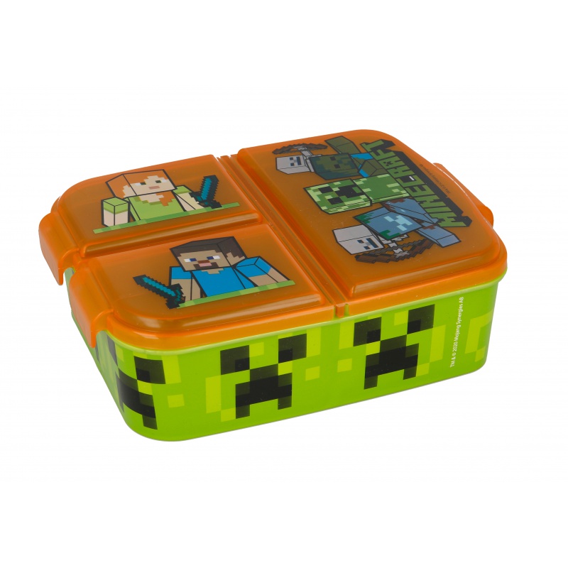 Obrázok STOR -  Stor delený plastový box na desiatu MINECRAFT, 40420