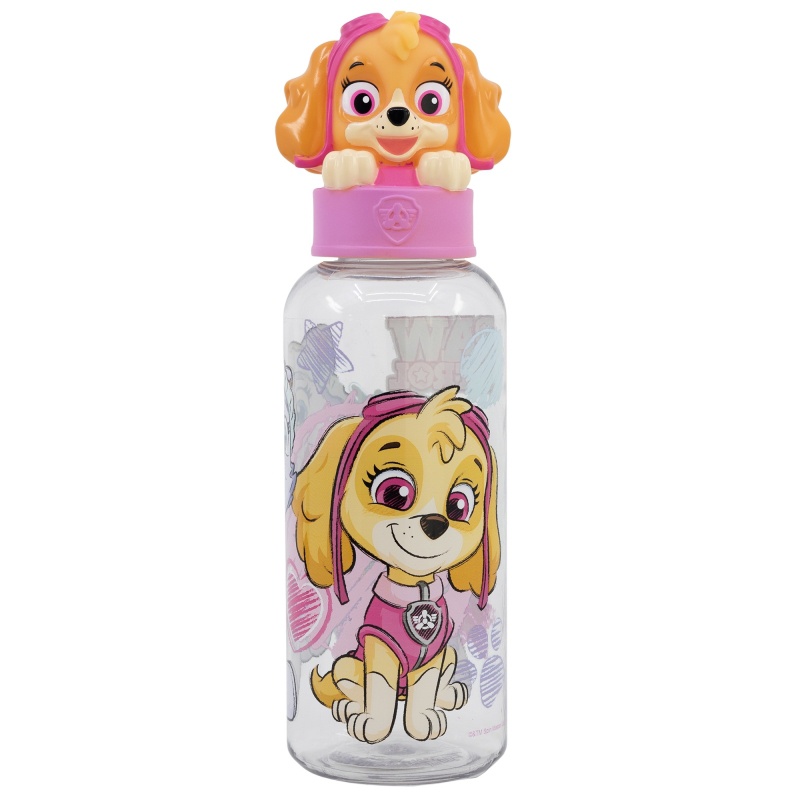 STOR - Plastová 3D fľaša s figúrkou PAW PATROL, 560ml, 74857