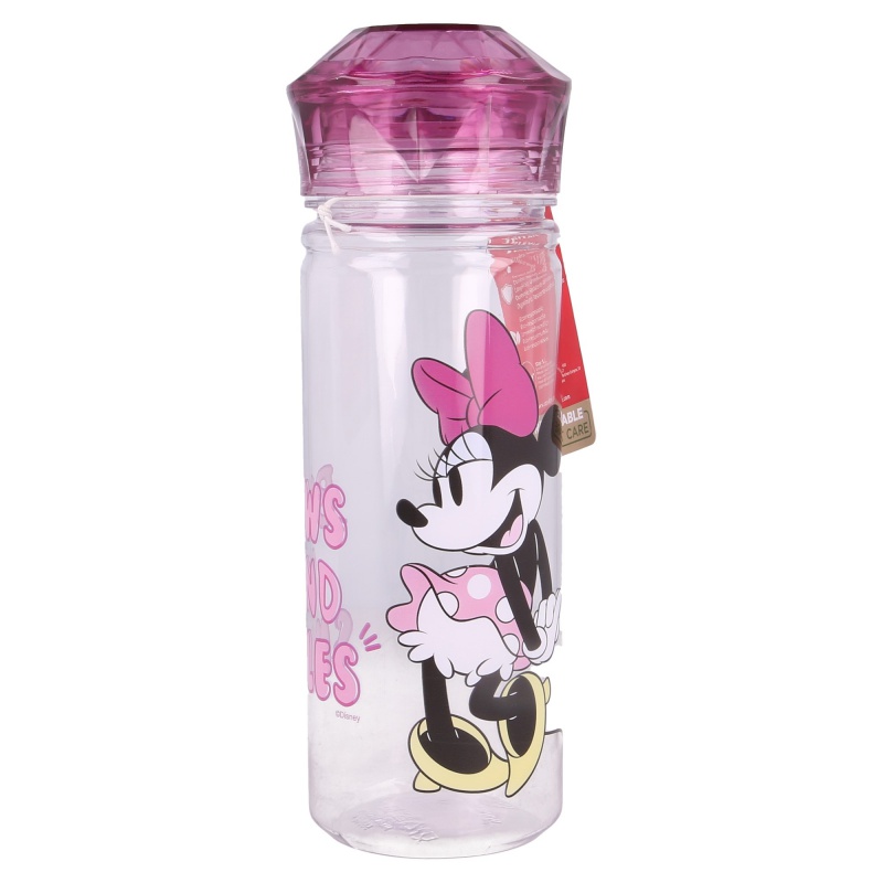 STOR - Plastová fľaša šrubovacia MINNIE MOUSE Diamond, 580ml, 60153