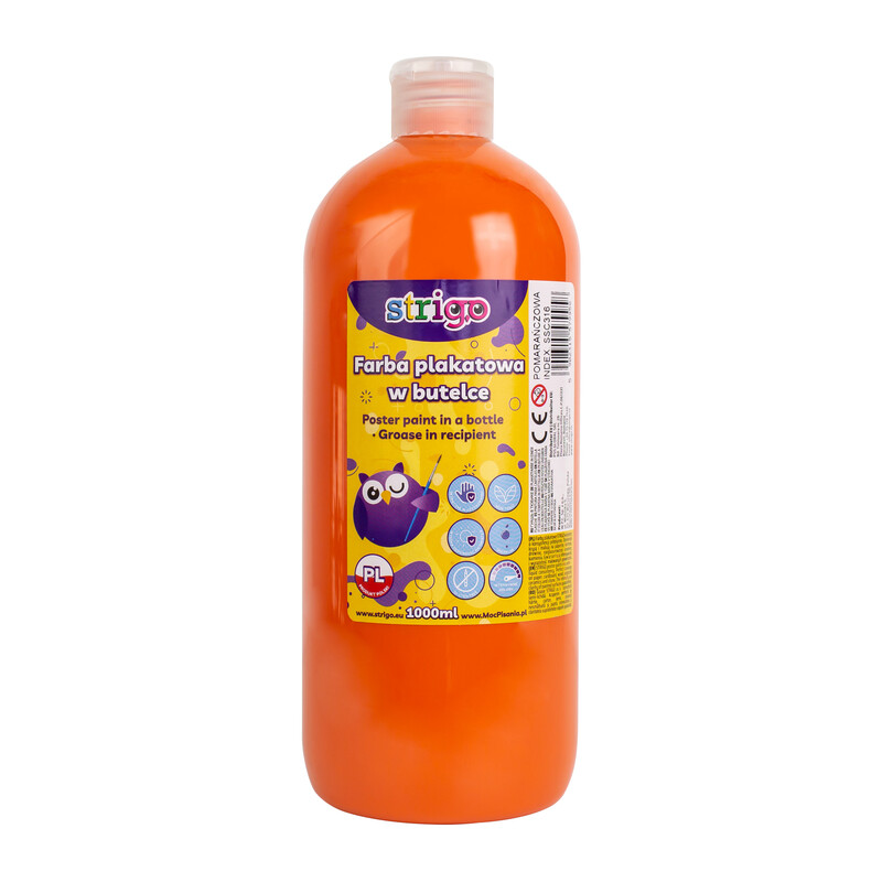 STRIGO - temperová farba 1000ml oranžová