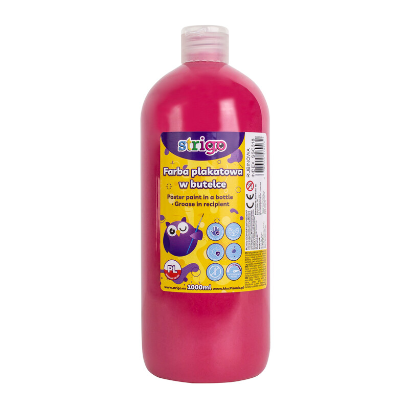 STRIGO - temperová farba 1000ml rubínová