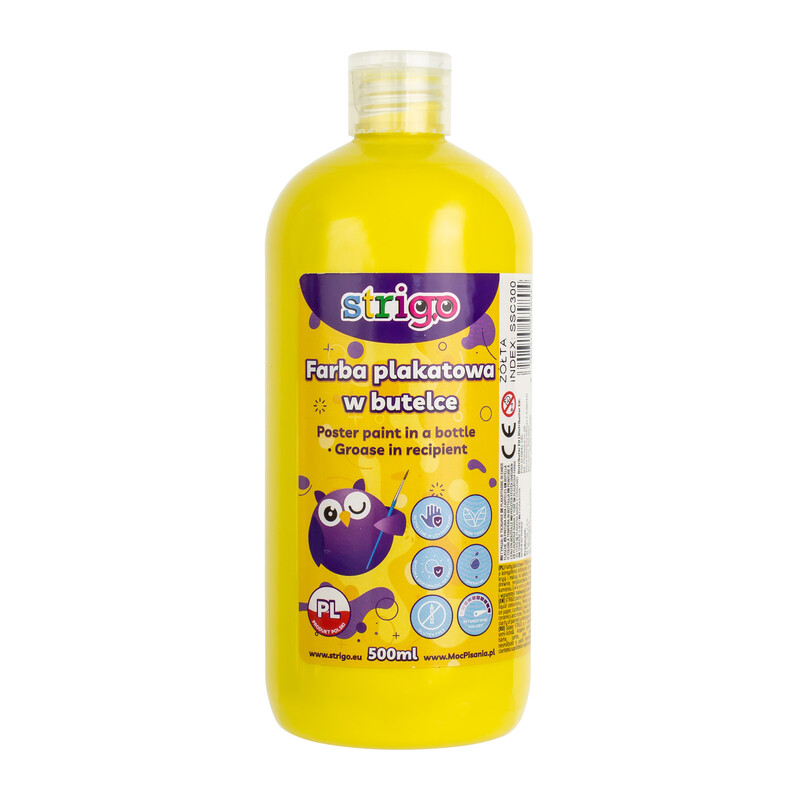 STRIGO - Temperová farba 500ml žltá