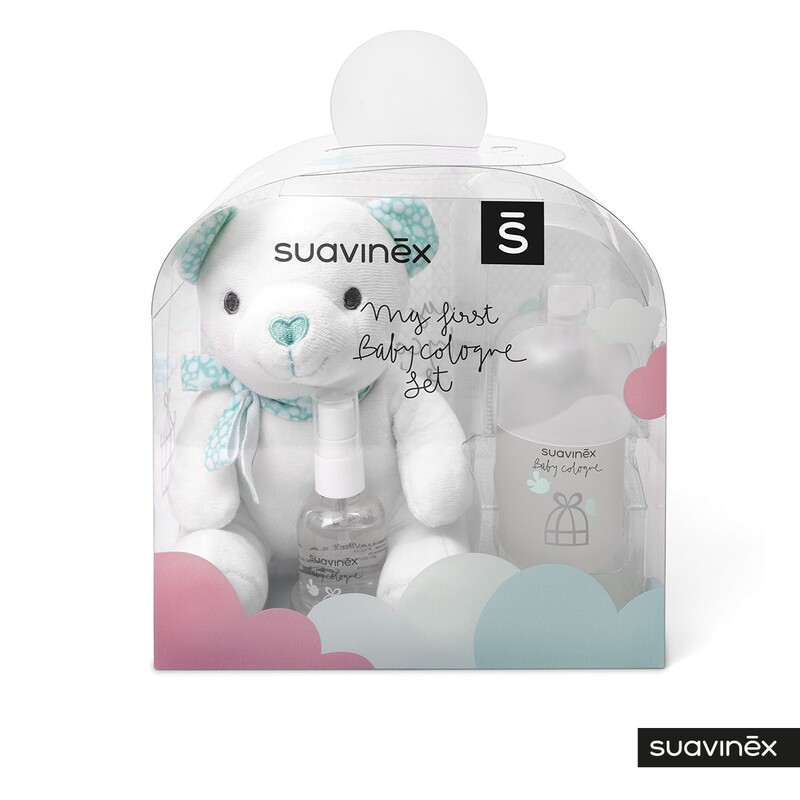 SUAVINEX - Sada MACKO A PARFÉM BABY COLOGNE 100+50 ml