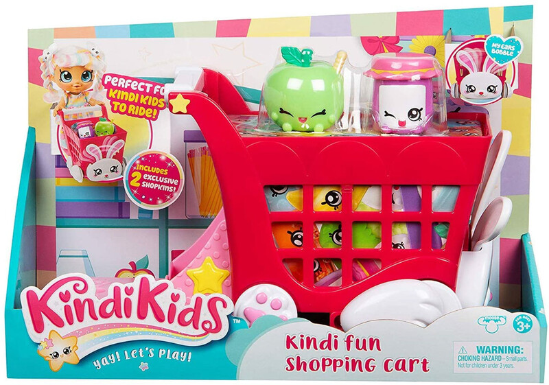 TM TOYS - Kindi Kids nákupný vozík s doplnkami