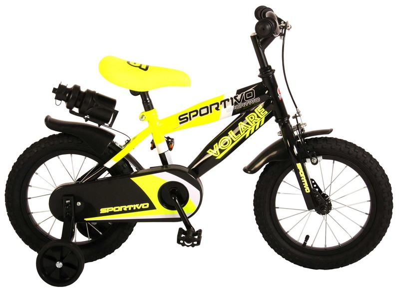 Obrázok VOLARE - Detský bicykel pre chlapcov Sportivo Neon Yellow Black 14