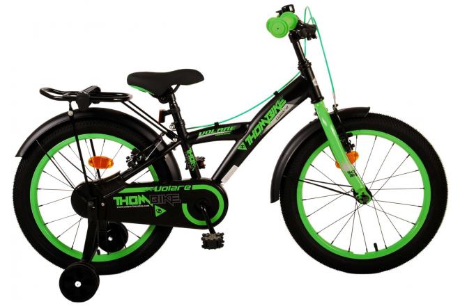 VOLARE - Detský bicykel Volare Thombike - chlapčenský - 18" - Black Green - dve ručné brzdy