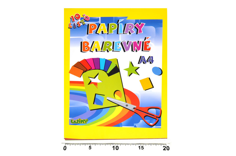 WIKY - Papiere farebné A4, 10 listov, 180 g