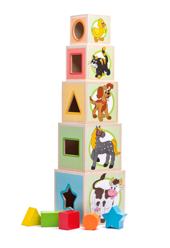 WOODY - Veža z 5tich kociek Zvieratká